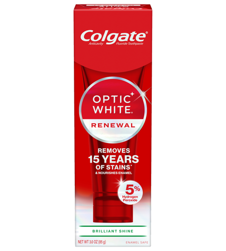 Colgate Optic White Renewal Brilliant Shine Toothpaste, 3.0 Oz