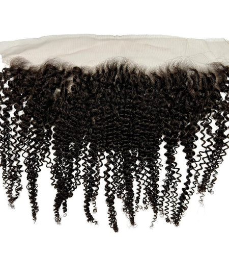 Jerry Curl 13x4 Transparent Lace Human Hair Frontal