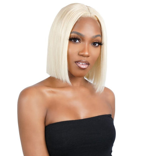 Blonde Straight 13x4 Transparent Lace 100% Human Hair Bob Wig