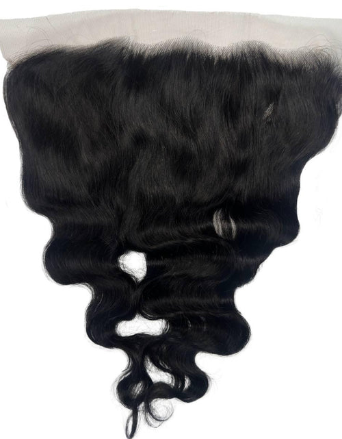 Load image into Gallery viewer, Jet Black Body Wave 13x6 HD Lace Human Hair Frontal
