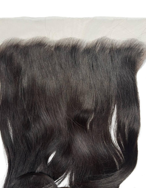 Load image into Gallery viewer, 40" Raw Straight 13x6 HD Lace Human Hair Frontal
