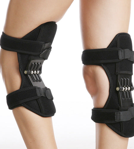 Adjustable Knee Support Brace with Dual Spring Stabilizers