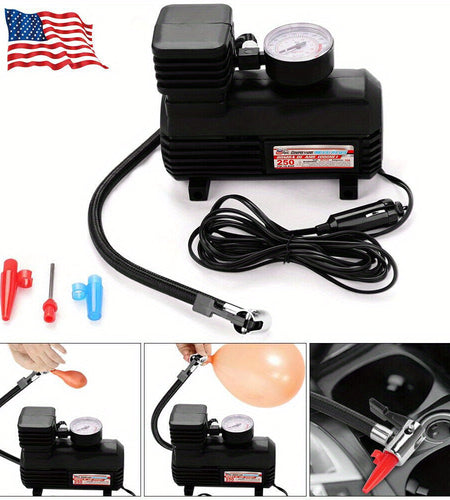 Portable Auto Tire Inflator 12V Air Compressor