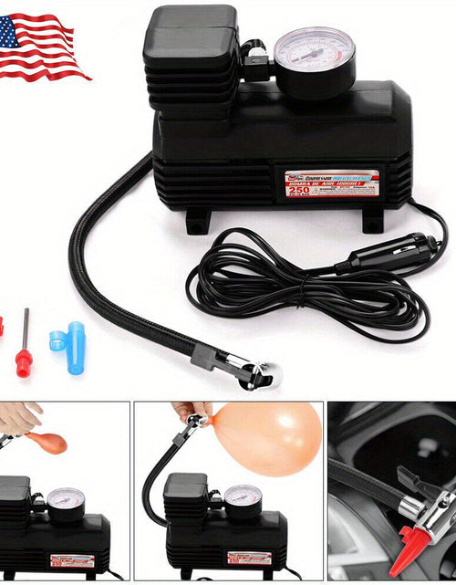 Load image into Gallery viewer, Portable Auto Tire Inflator 12V Air Compressor
