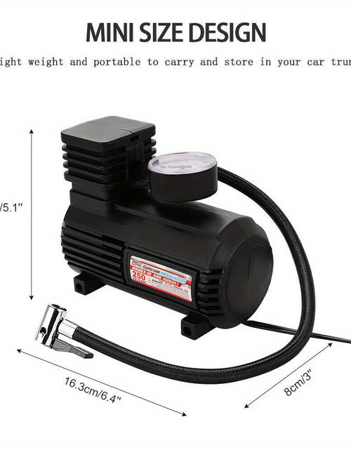 Load image into Gallery viewer, Portable Auto Tire Inflator 12V Air Compressor
