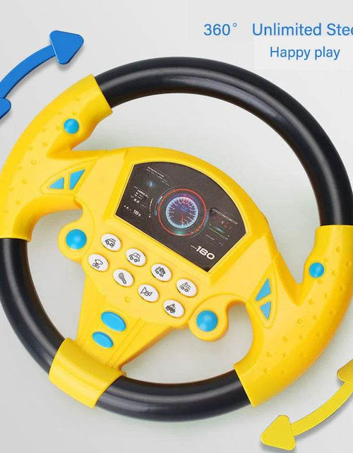 Load image into Gallery viewer, Interactive Kids Steering Wheel Toy – Music, Lights &amp; Real Driving Experience
