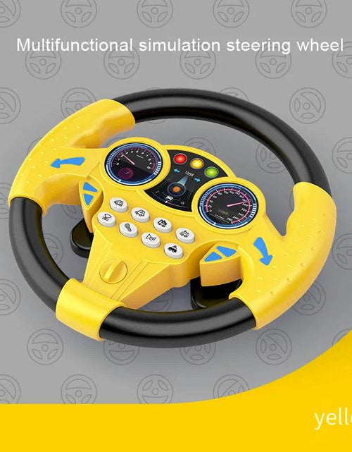 Load image into Gallery viewer, Interactive Kids Steering Wheel Toy – Music, Lights &amp; Real Driving Experience
