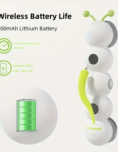 Load image into Gallery viewer, Wiggly Caterpillar Cat Toy – Automatic Motion for Endless Play!
