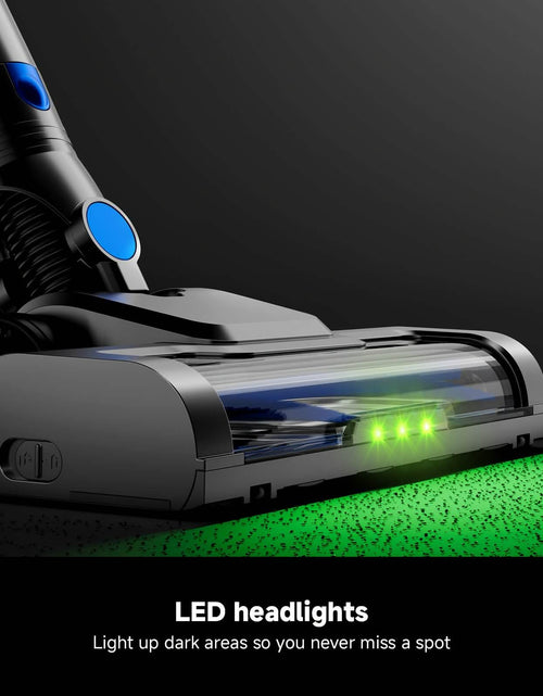Load image into Gallery viewer, Cordless Vacuum Cleaner with LED Light &amp; Removable Battery – Blue
