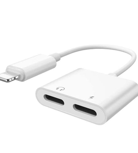 2-in-1 for Lightning Adapter For iPhone 7 8 Plus 10 X