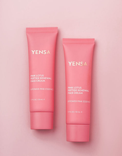 Load image into Gallery viewer, Pink Lotus Peptide Renewal Face Cream
