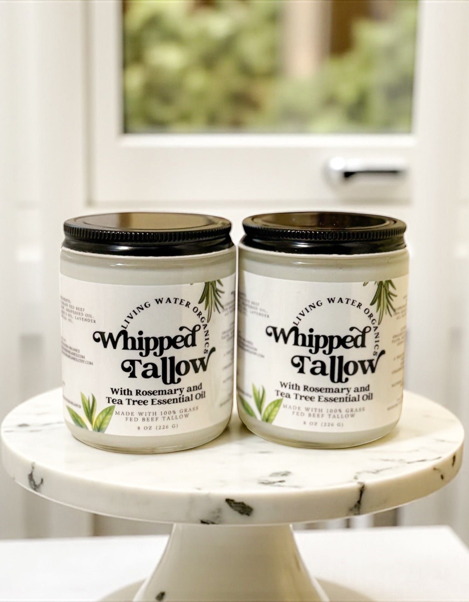 100% Grass Fed Whipped Tallow for Face, Hair, and Skin, Natural Tallow