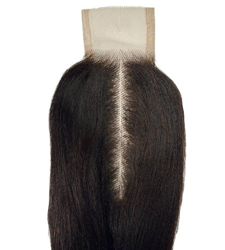 Yaki Straight 2x6 Transparent Lace Human Hair Closure