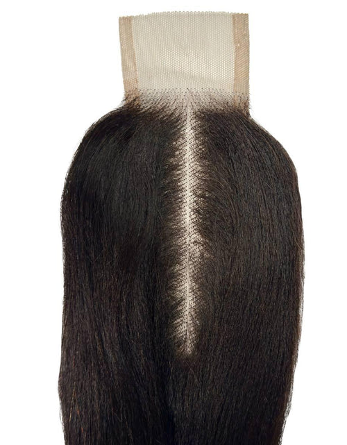 Load image into Gallery viewer, Yaki Straight 2x6 Transparent Lace Human Hair Closure
