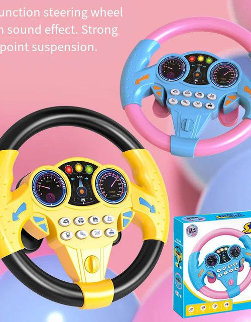Load image into Gallery viewer, Interactive Kids Steering Wheel Toy – Music, Lights &amp; Real Driving Experience

