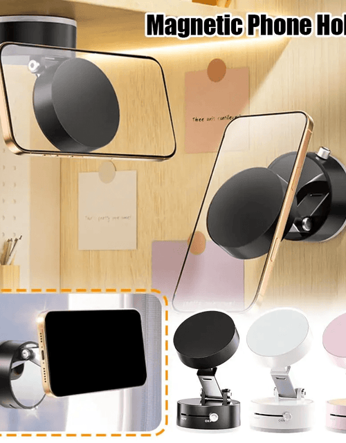 Load image into Gallery viewer, Double-Sided Magnetic Suction Phone Holder Foldable &amp; Adjustable Stand
