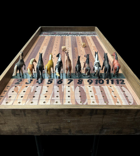 Jumbo Horse Game with Stained Rails