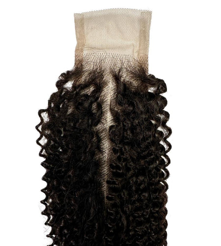 Jerry Curl 2x6 Transparent Lace Human Hair Closure