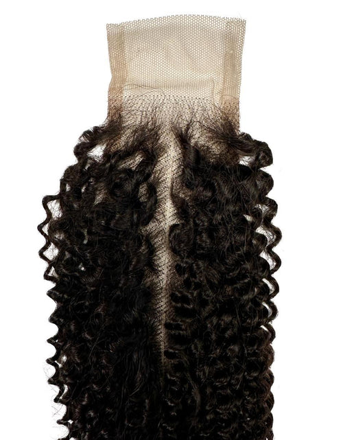 Load image into Gallery viewer, Jerry Curl 2x6 Transparent Lace Human Hair Closure
