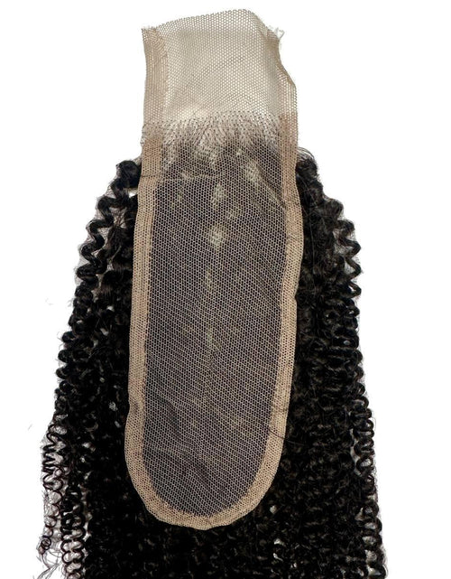 Load image into Gallery viewer, Afro Kinky 2x6 Transparent Lace Human Hair Closure
