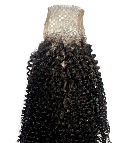 Afro Kinky 2x6 Transparent Lace Human Hair Closure