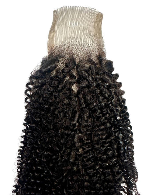 Load image into Gallery viewer, Afro Kinky 2x6 Transparent Lace Human Hair Closure
