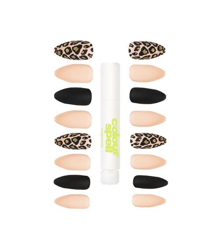 Press On Nails & Glue - Stiletto Cheetah