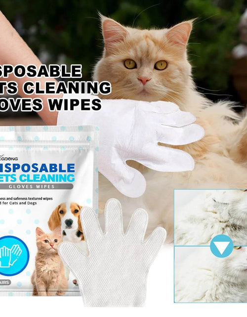 Load image into Gallery viewer, 2-in-1 Pet Gloves – Gentle Massage + Odor Elimination in One!
