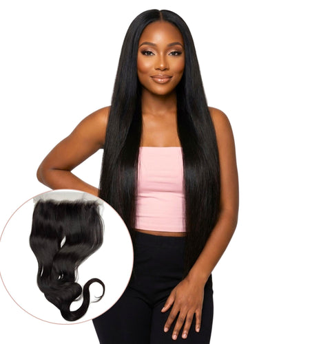 40" Raw Straight 13x6 HD Lace Human Hair Frontal