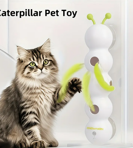 Wiggly Caterpillar Cat Toy – Automatic Motion for Endless Play!