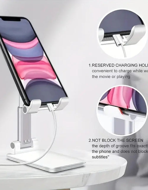 Load image into Gallery viewer, Desk Mobile Phone Holder Stand For IPhone IPad Xiaomi Adjustable Desktop Tablet Holder Universal Table Cell Phone Stand

