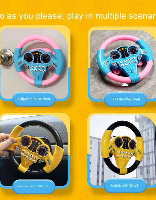 Load image into Gallery viewer, Interactive Kids Steering Wheel Toy – Music, Lights &amp; Real Driving Experience
