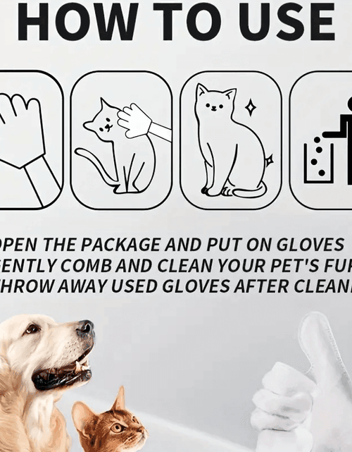 Load image into Gallery viewer, 2-in-1 Pet Gloves – Gentle Massage + Odor Elimination in One!
