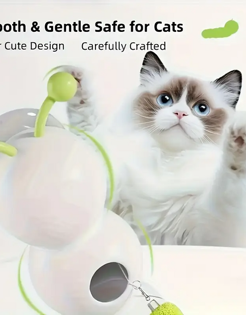 Load image into Gallery viewer, Wiggly Caterpillar Cat Toy – Automatic Motion for Endless Play!
