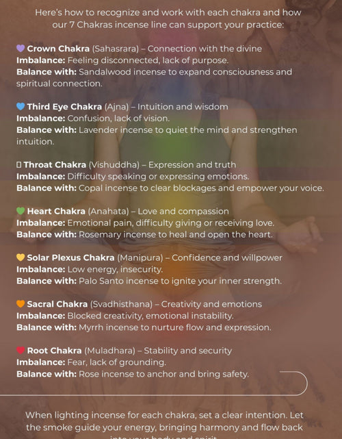 Load image into Gallery viewer, 7 Chakra Incense Collection | Variety
