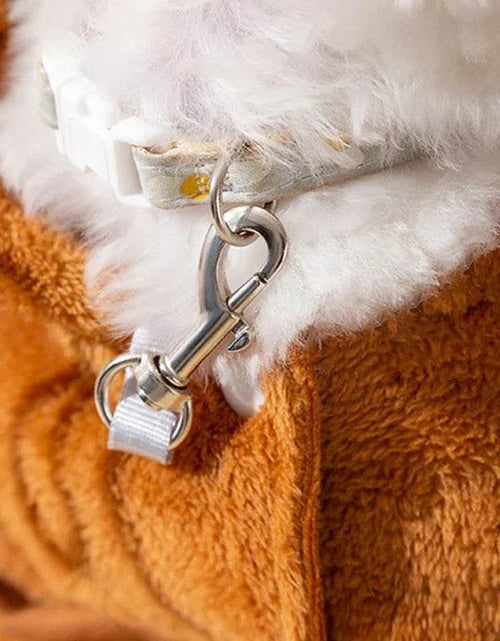 Load image into Gallery viewer, Cozy Bear Pet Carrier – Windproof &amp; Warm for Autumn Adventures!
