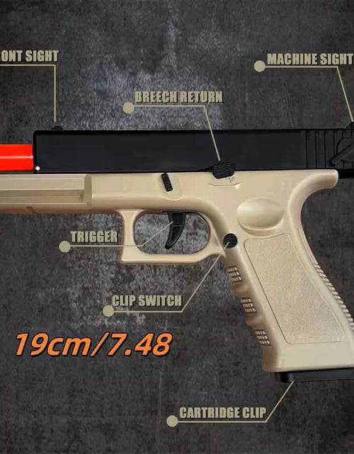 Load image into Gallery viewer, Semi-Automatic Foam Bullet Toy Pistol for Kids (8+)
