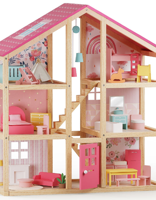 Load image into Gallery viewer, Tiny Land® Sweetwood Love Dollhouse without Dolls

