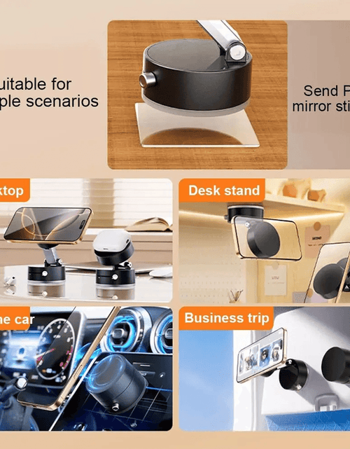 Load image into Gallery viewer, Double-Sided Magnetic Suction Phone Holder Foldable &amp; Adjustable Stand
