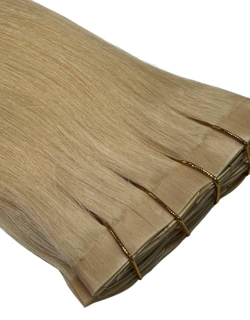 Load image into Gallery viewer, Raw Blonde Straight Seamless Clip-In 100% Human Hair Extensions
