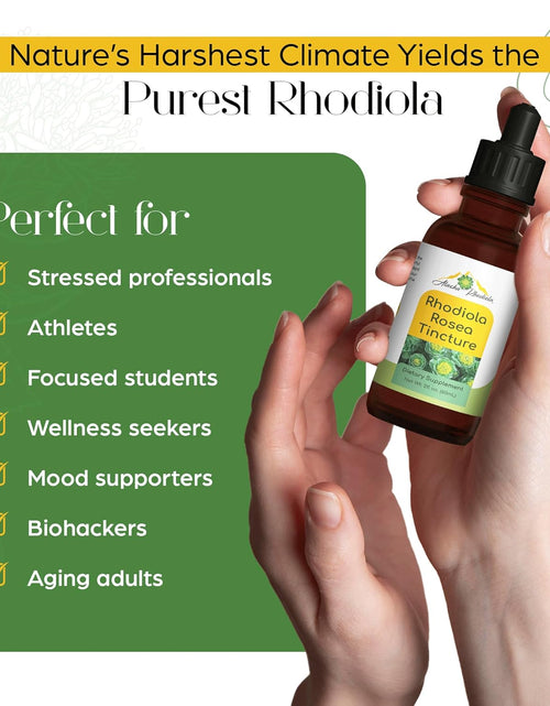 Load image into Gallery viewer, Rhodiola Rosea Tincture – Natural Stress &amp; Energy Support (2 oz)
