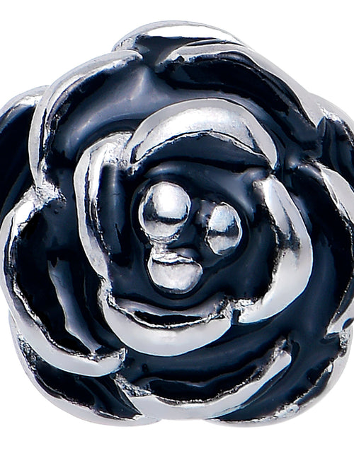 Load image into Gallery viewer, Retro Flower Rose Barbell Tongue Ring
