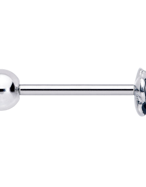 Load image into Gallery viewer, Retro Flower Rose Barbell Tongue Ring

