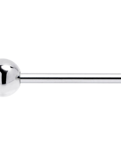 Load image into Gallery viewer, Clear Gem Star Texture Barbell Tongue Ring
