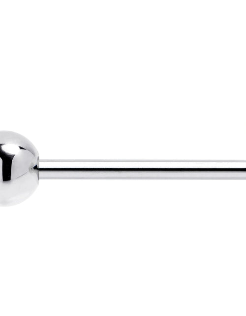 Load image into Gallery viewer, Clear CZ Gem Open Wing Butterfly Barbell Tongue Ring
