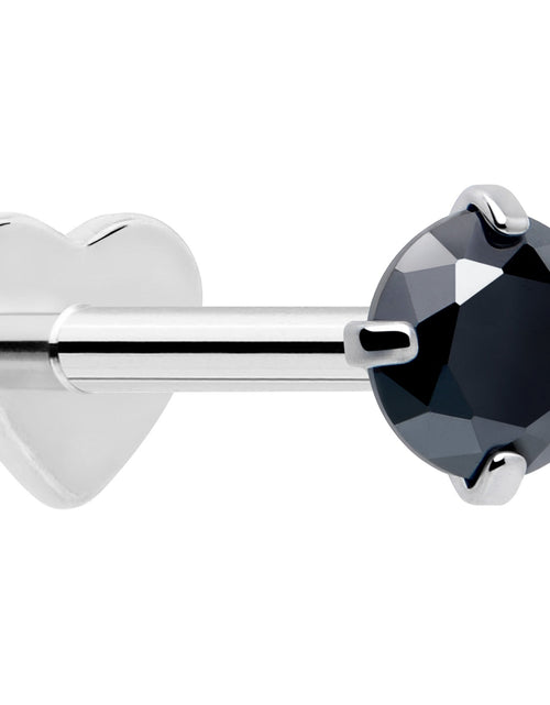 Load image into Gallery viewer, 18G 5/16 CZ Implant Grade Titanium Reversible Threadless Flatback
