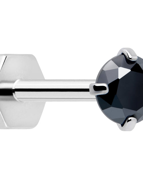 Load image into Gallery viewer, 18G 5/16 CZ Implant Grade Titanium Reversible Threadless Flatback
