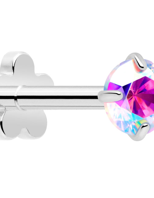 Load image into Gallery viewer, 18G 5/16 CZ Implant Grade Titanium Reversible Threadless Flatback
