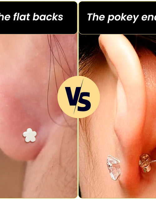 Load image into Gallery viewer, 18G 5/16 CZ Implant Grade Titanium Reversible Threadless Flatback
