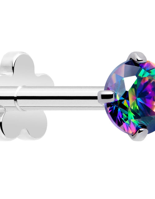 Load image into Gallery viewer, 18G 5/16 CZ Implant Grade Titanium Reversible Threadless Flatback
